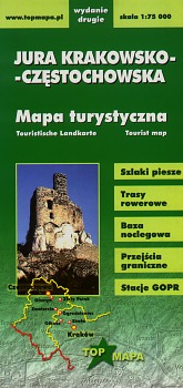 Mapa turystyczna Jura Krakowsko-Czstochowska, Top Mapa